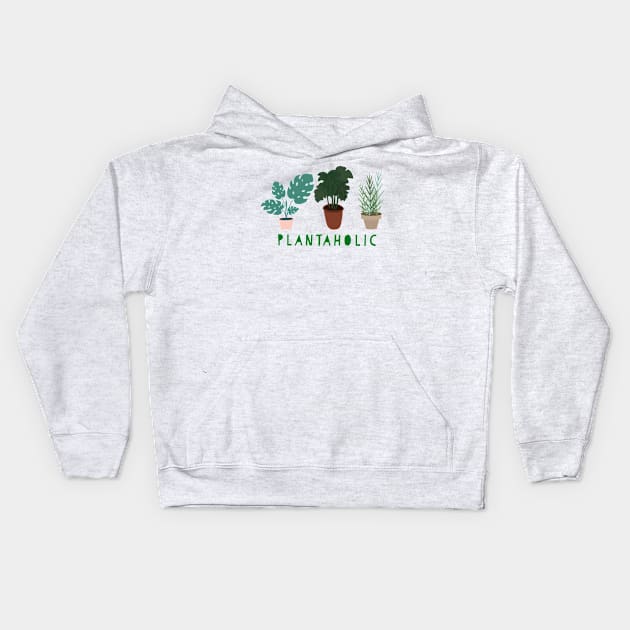 Plantaholic Kids Hoodie by Room Thirty Four